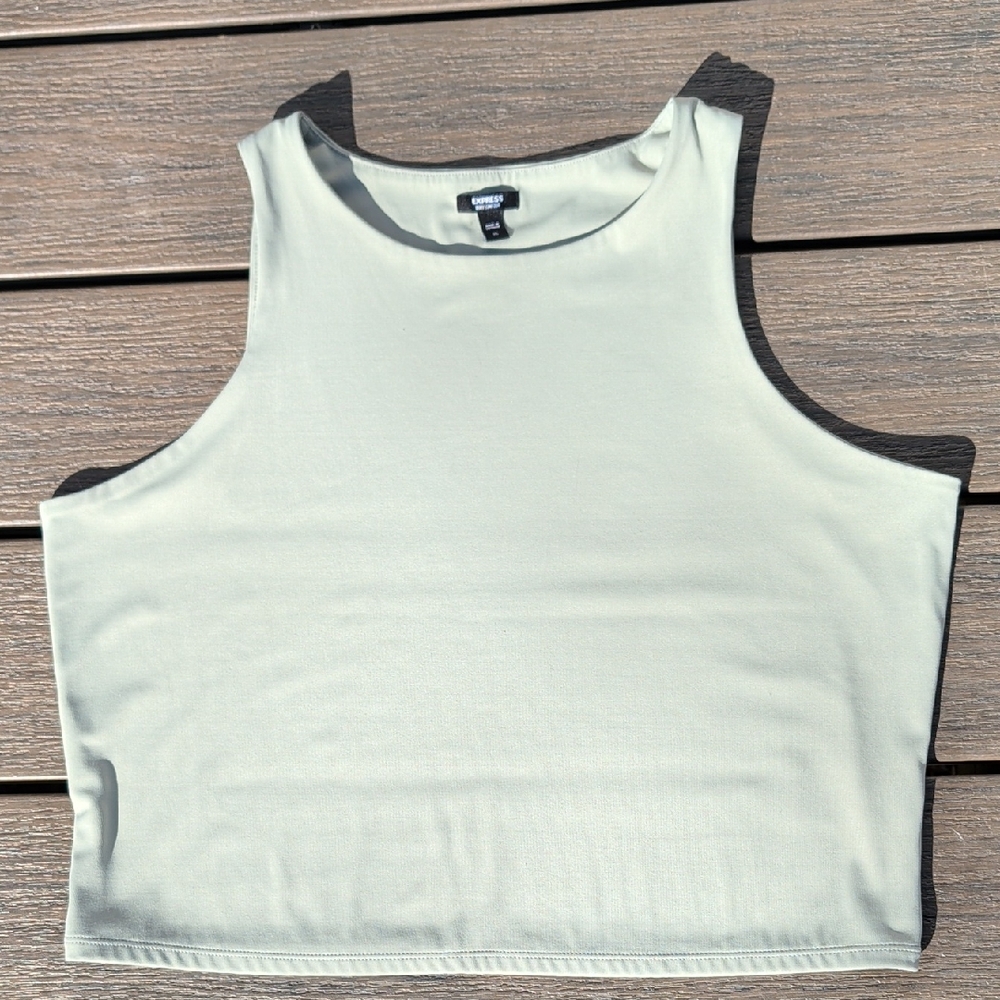 Express Light Seafoam Green Tank Top